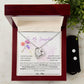 daughter purple minimalist  forever love necklace with earrings bundle