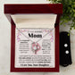 Loving Mom forever love necklace with earrings bundle