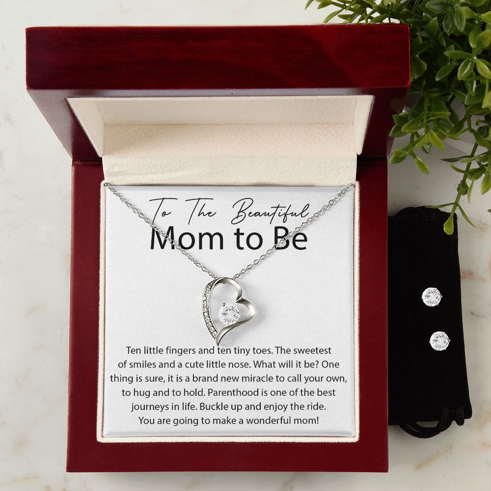 You will make a Wonderful Mom forever love necklace with earrings bundle