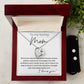 To My Loving Mom forever love necklace with earrings bundle