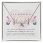 Elegant Pink Mother's Day Greeting (Card (Square)) (1000 × 1000 px) custom name necklace