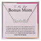 To My Best Bonus Mom custom name necklace