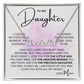 To My Daughter - Closed My Eyes custom name necklace