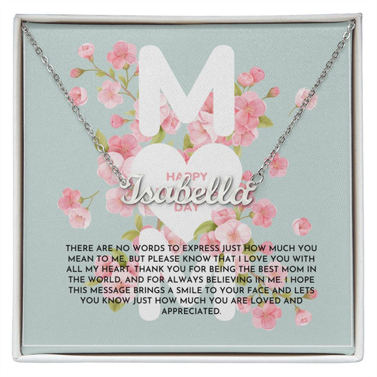 Blue and Pink Floral Spring Mother's Day Card (1000 × 1000 px) (1) custom name necklace