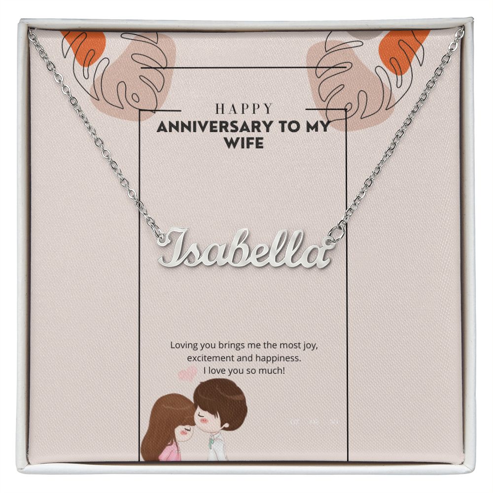 Happy anniversary (Instagram Story) (1000 × 1000 px) custom name necklace