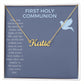 Blue Dove Boy Communion Invitation (1000 × 1000 px) custom name necklace
