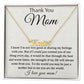 ThankYou Mom - You_re The World custom name necklace