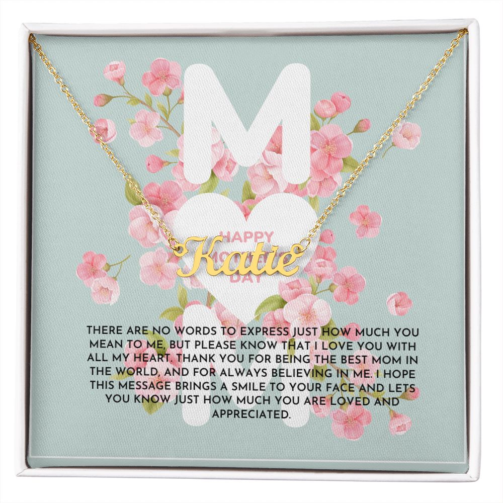 Blue and Pink Floral Spring Mother's Day Card (1000 × 1000 px) (1) custom name necklace