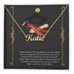 Black & gold modern Happy graduation Congratulations Card (1000 × 1000 px) custom name necklace