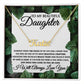 To My Beautiful Daughter-Leaf custom name necklace
