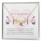 Elegant Pink Mother's Day Greeting (Card (Square)) (1000 × 1000 px) custom name necklace