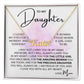 To My Daughter - Closed My Eyes custom name necklace