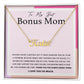 To My Best Bonus Mom custom name necklace