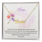 Purple Watercolor Minimalist Mother's Day Card (Square) (1000 × 1000 px) custom name necklace