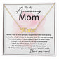 To My Amazing Mom - Thank You For All custom name necklace