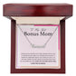 To My Best Bonus Mom custom name necklace