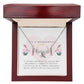 Elegant Pink Mother's Day Greeting (Card (Square)) (1000 × 1000 px) custom name necklace