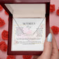 mother's day foot print custom name necklace