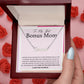 To My Best Bonus Mom custom name necklace