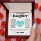 To My Beautiful Daughter custom name necklace