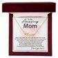 To My Amazing Mom - Thank You For All custom name necklace