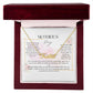 mother's day foot print custom name necklace