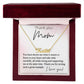 Thank You Mom custom name necklace