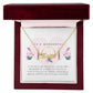 Elegant Pink Mother's Day Greeting (Card (Square)) (1000 × 1000 px) custom name necklace