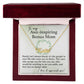 To My Awe-Inspiring Bonus Mom custom name necklace