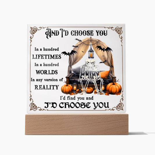 Halloween-I Choose You-Acrylic Square