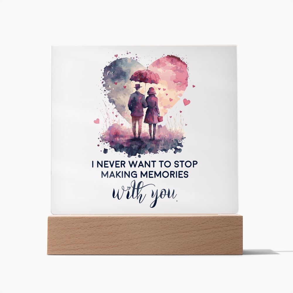 Memories With You acrylic square