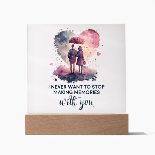Memories With You acrylic square