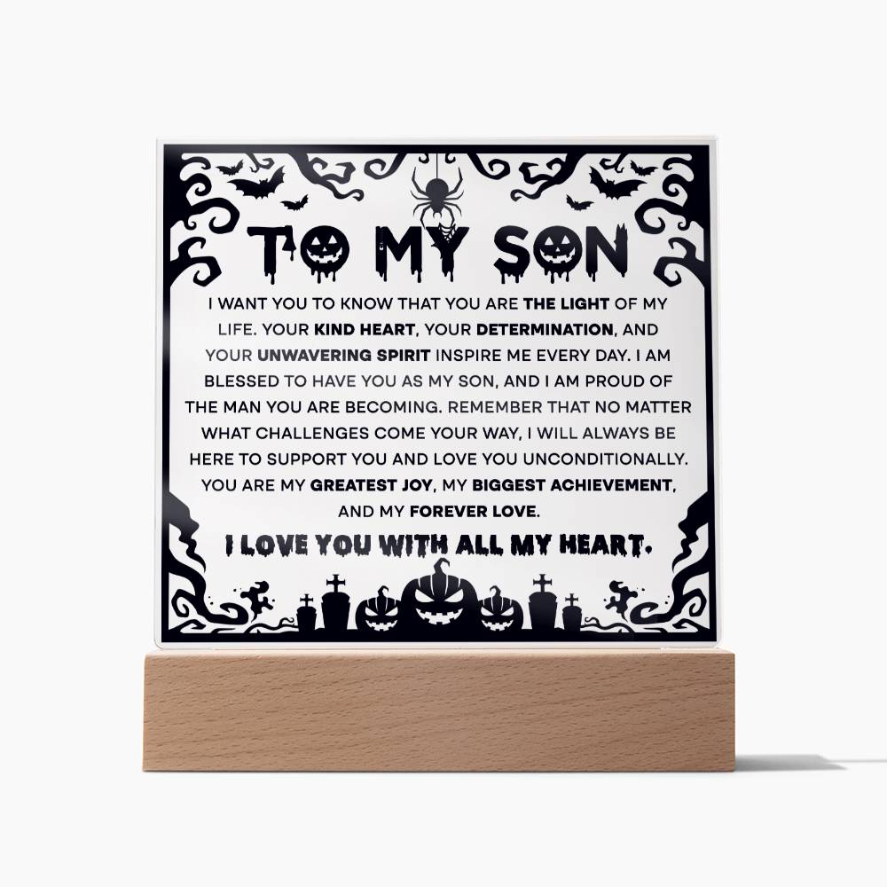 Son-Proudest Achievement-Acrylic Square