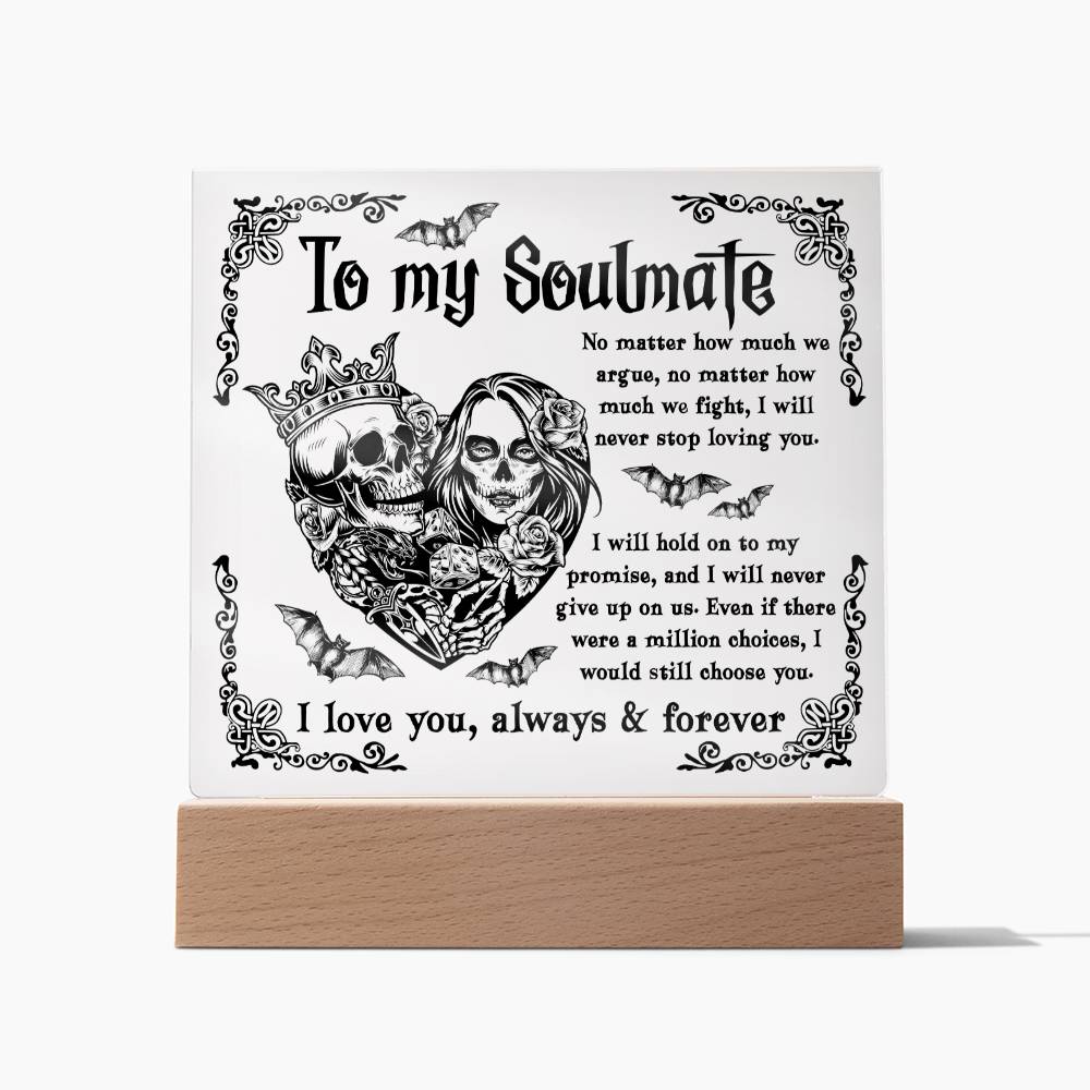 Soulmate-Never Stop Loving-Acrylic Square