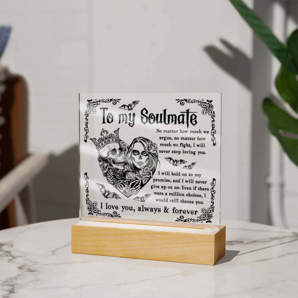 Soulmate-Never Stop Loving-Acrylic Square