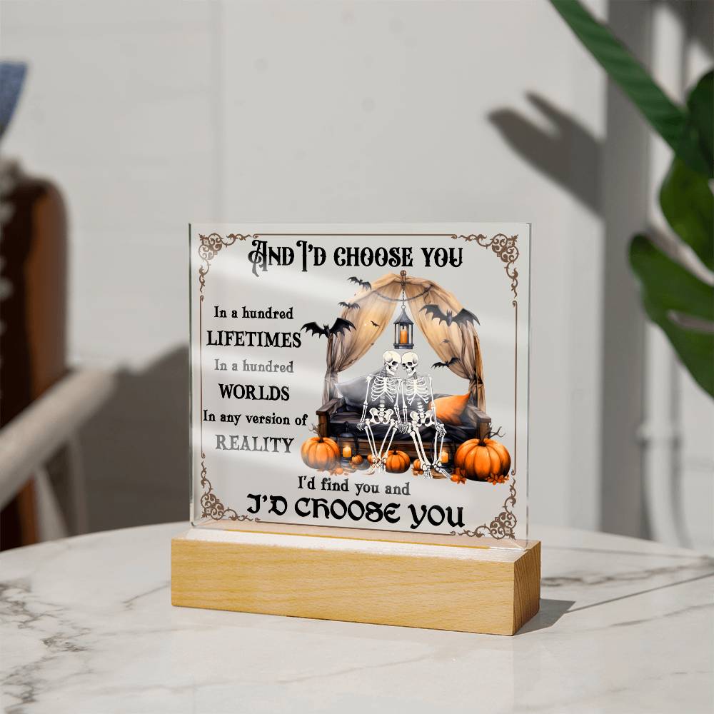 Halloween-I Choose You-Acrylic Square