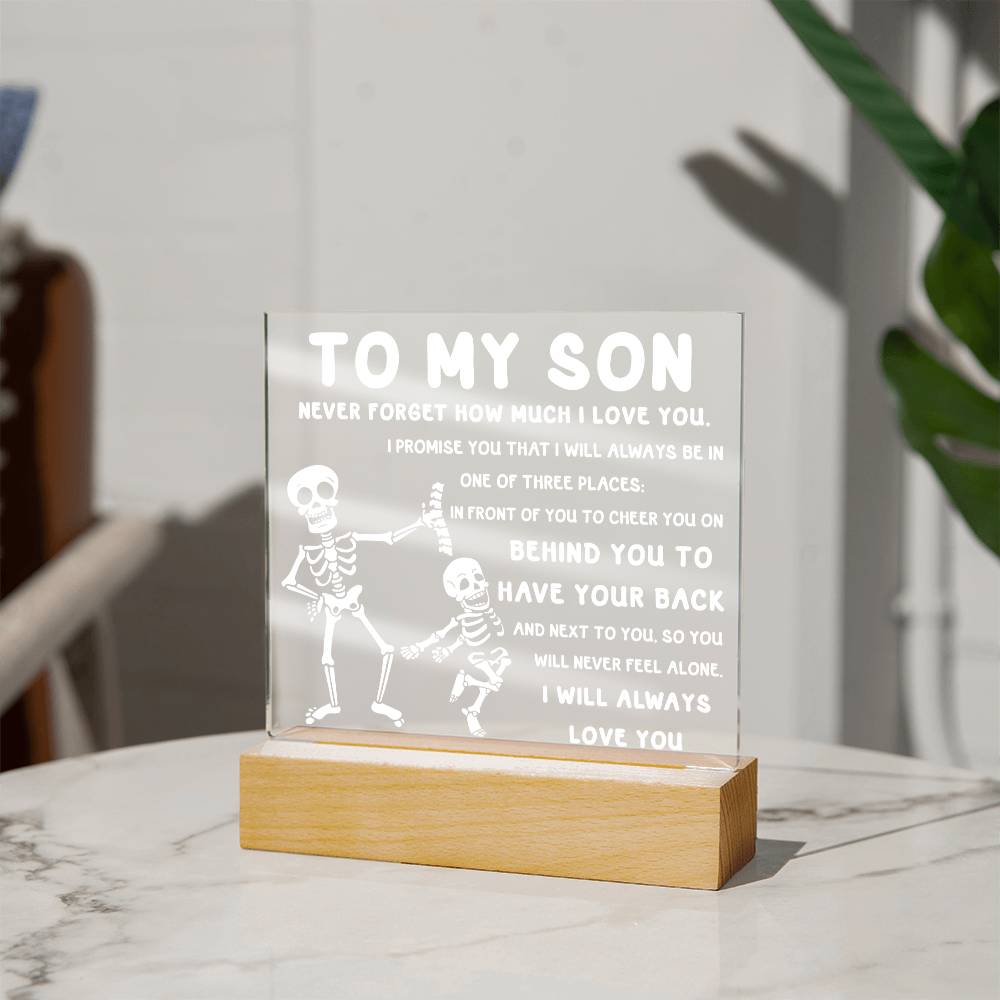 Son-Three Places-Acrylic Square