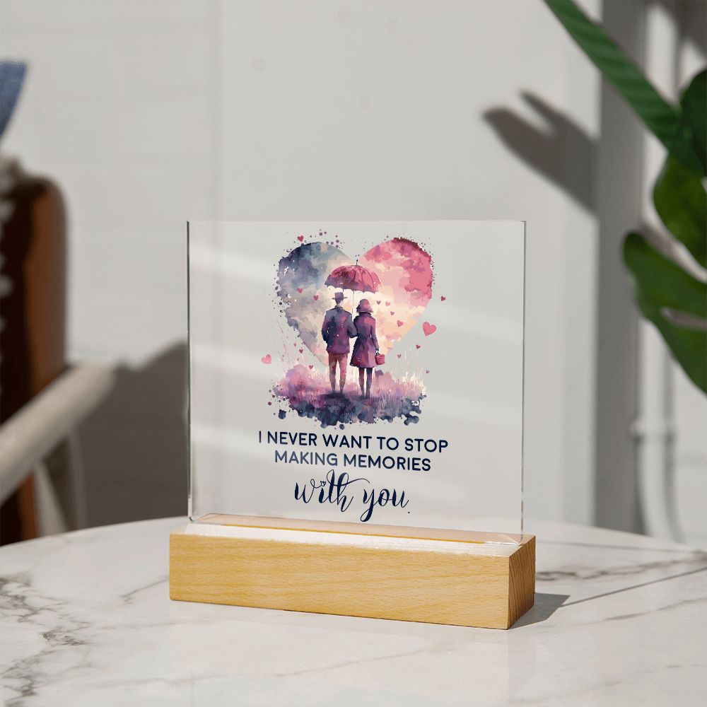 Memories With You acrylic square