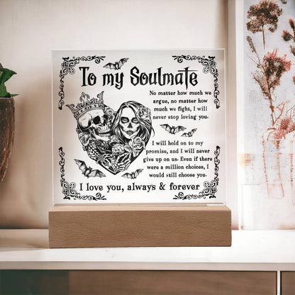 Soulmate-Never Stop Loving-Acrylic Square