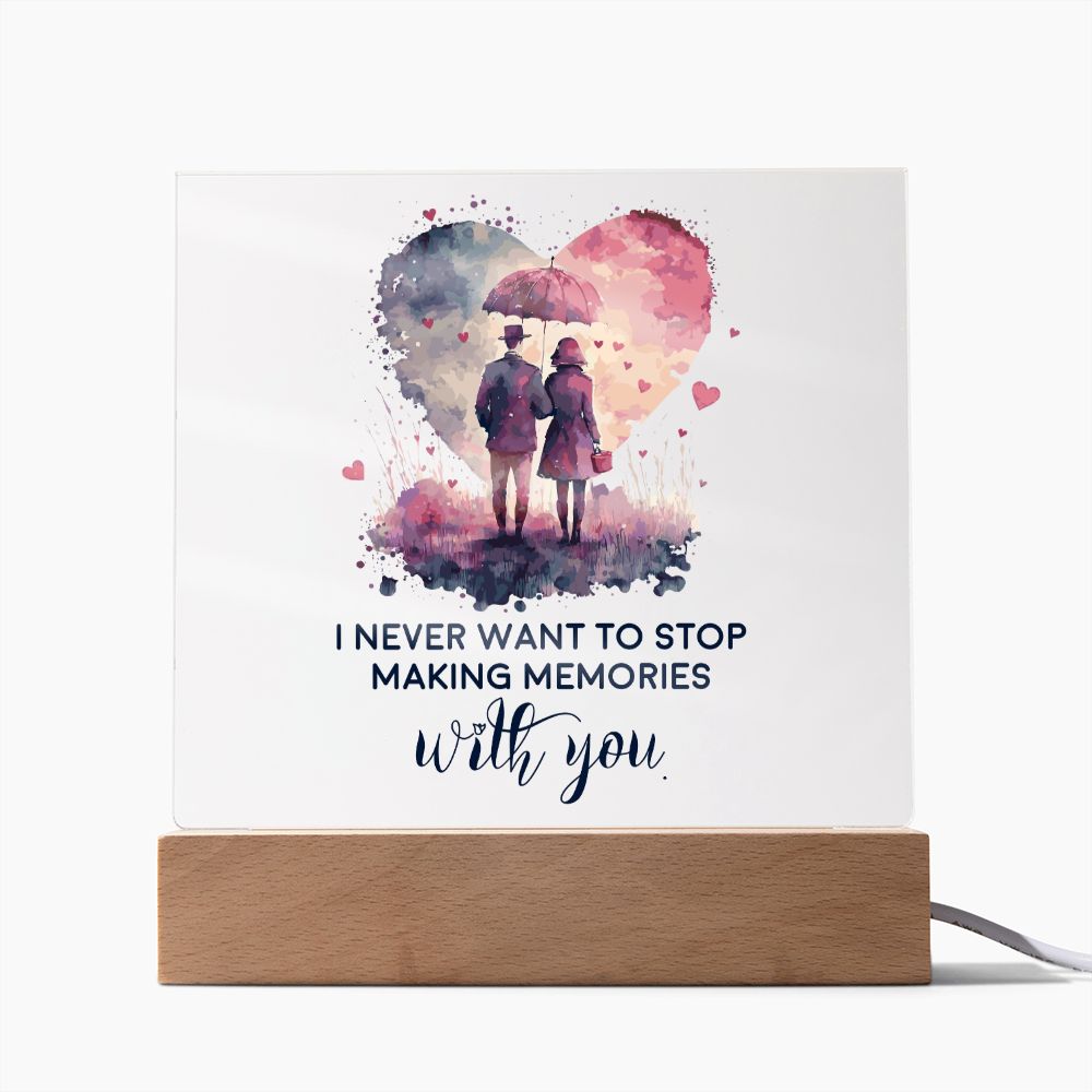Memories With You acrylic square