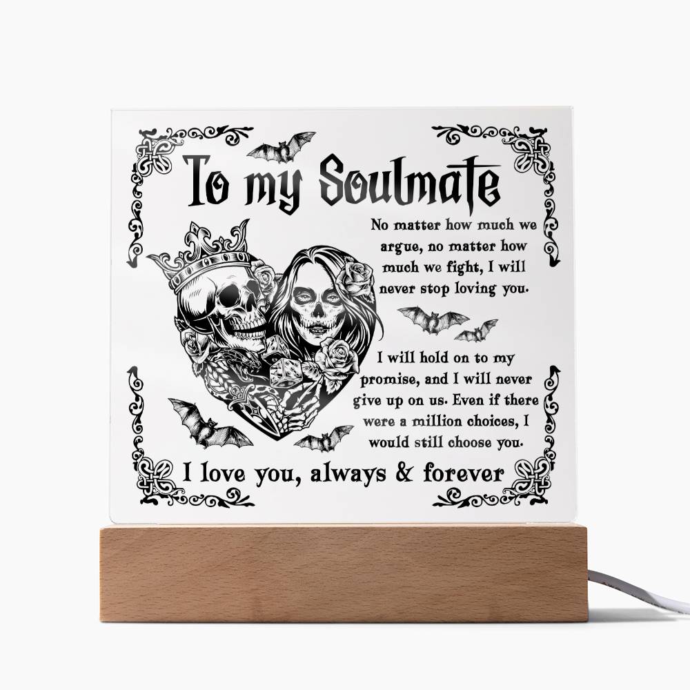 Soulmate-Never Stop Loving-Acrylic Square
