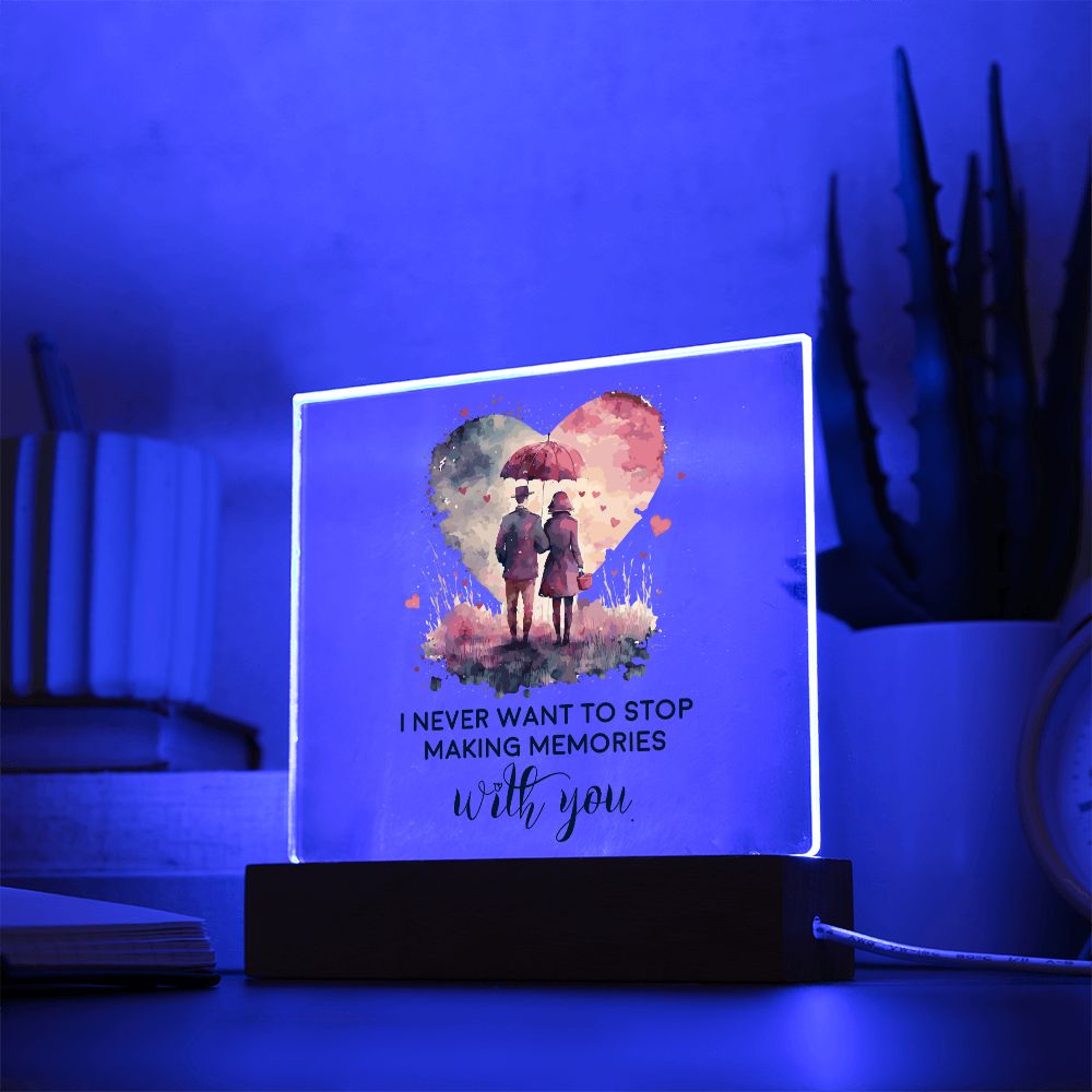 Memories With You acrylic square
