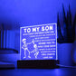 Son-Three Places-Acrylic Square