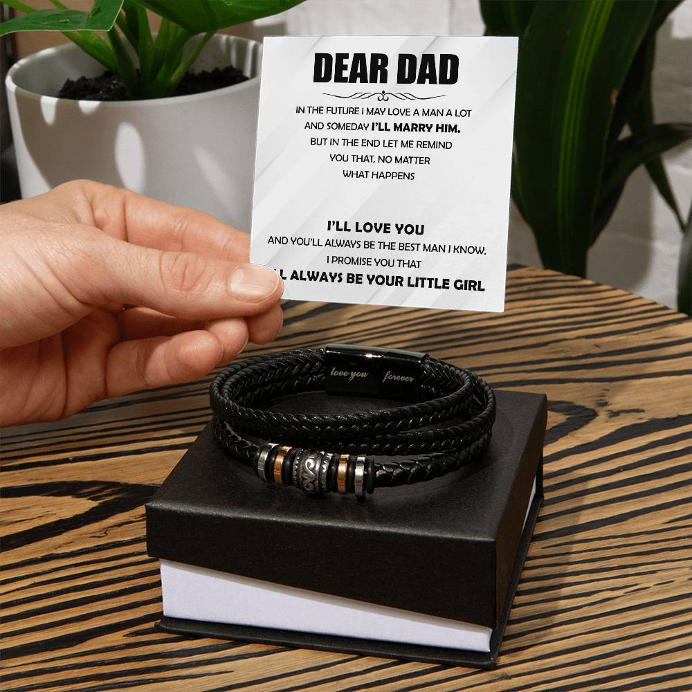 Dear Dad - The Best Man Love You Forever Bracelet