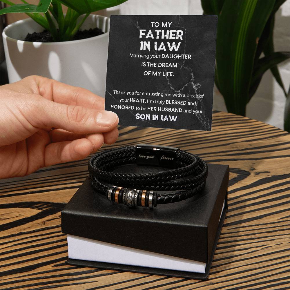 Father In Law - Dream Of My Life Love You Forever Bracelet