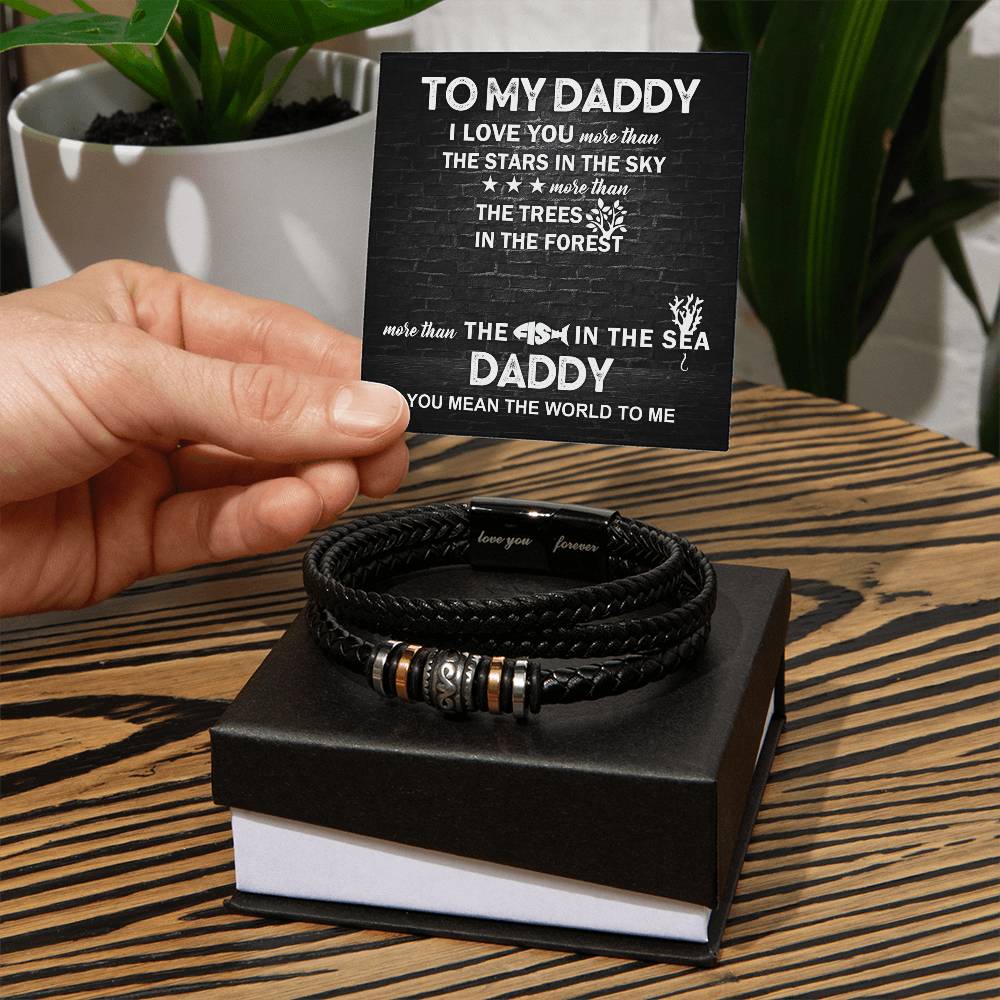 Daddy - I Love You Love You Forever Bracelet