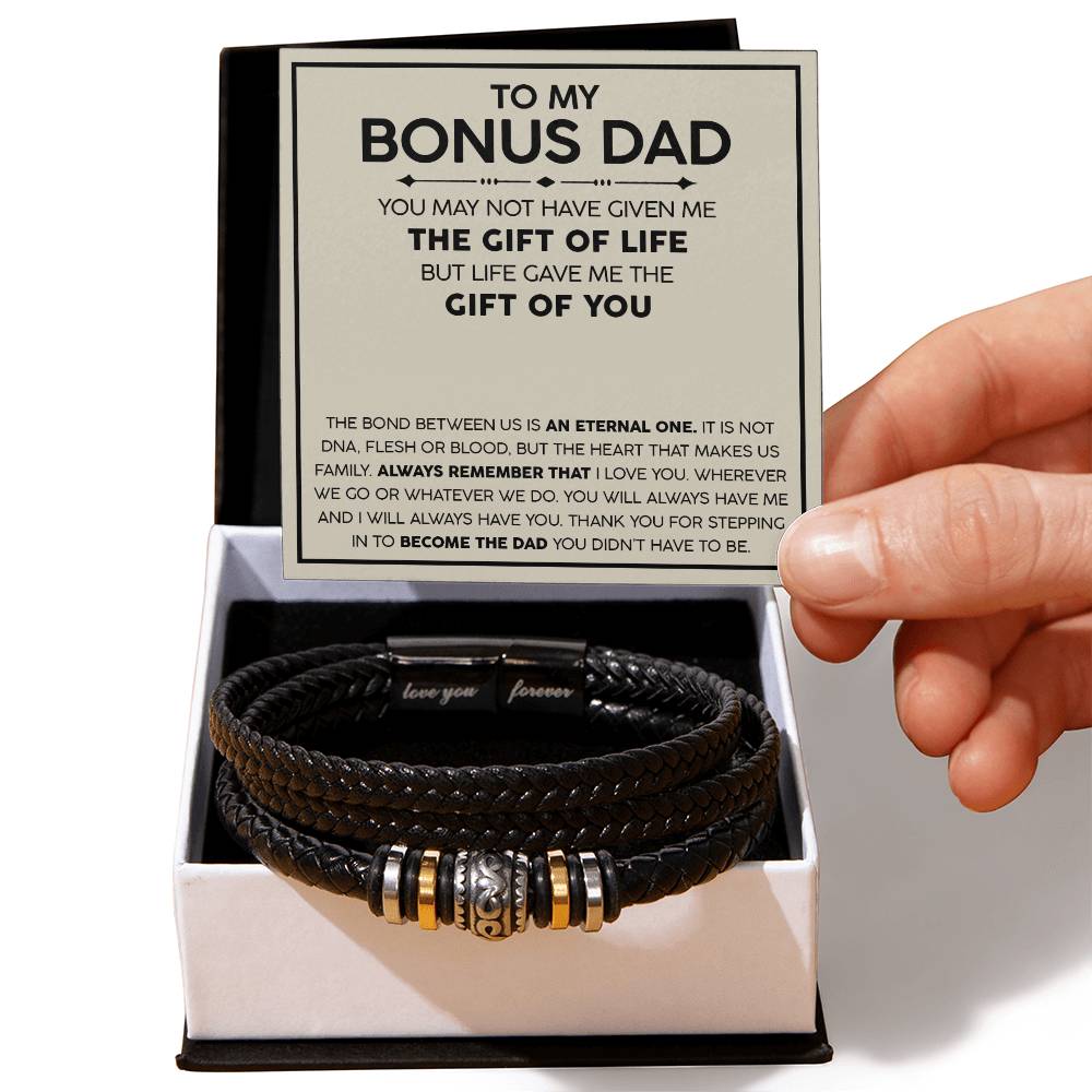 To my Bonus Dad Love You Forever Bracelet