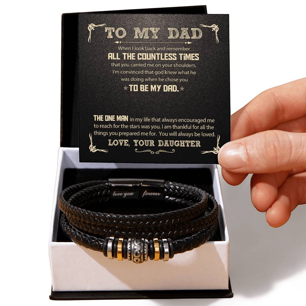 My Dad - God Chose You D Love You Forever Bracelet