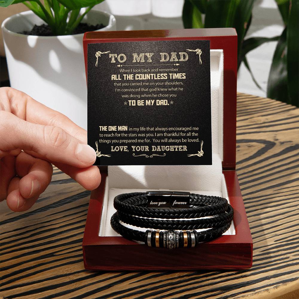 My Dad - God Chose You D Love You Forever Bracelet