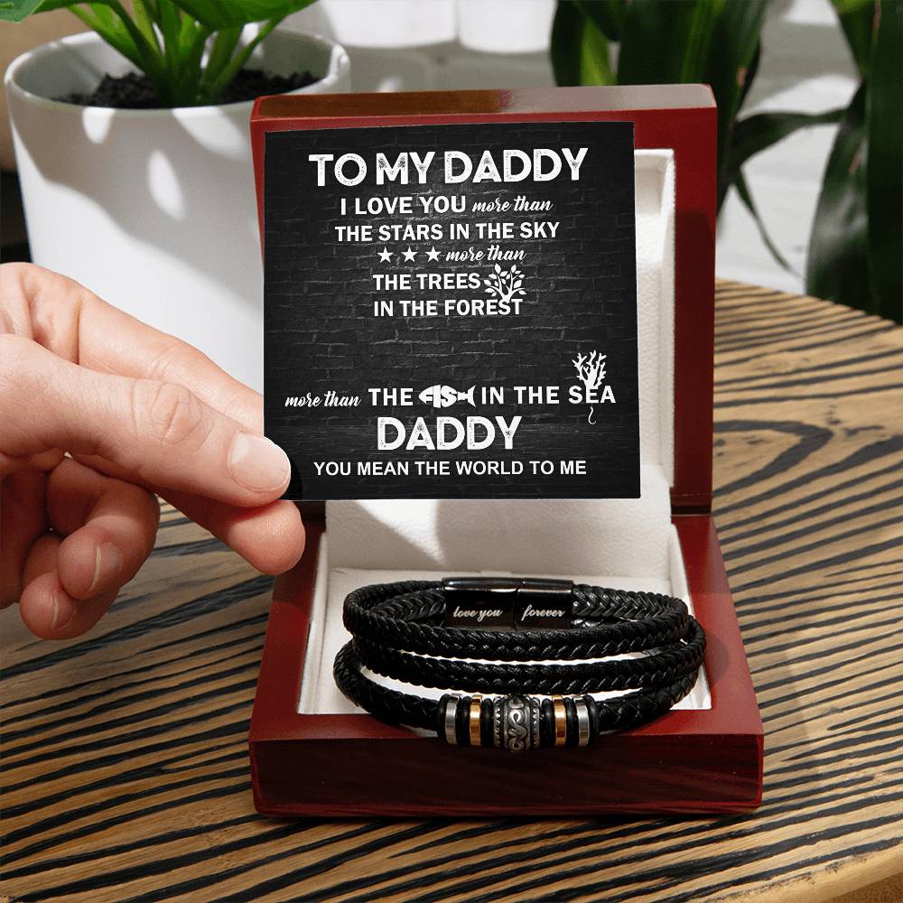 Daddy - I Love You Love You Forever Bracelet